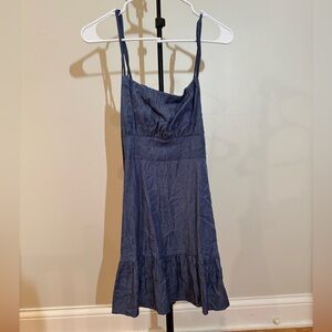 Speechless Navy Blue Spaghetti Strap Midi Dress